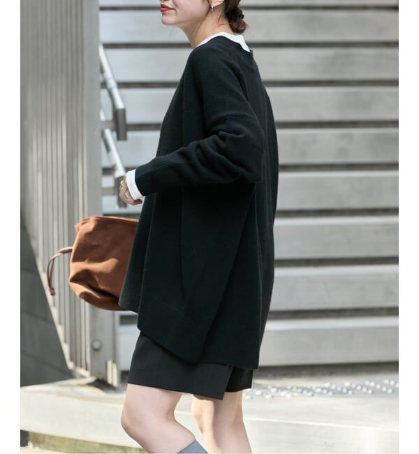 JOURNAL STANDARD「MUSIC DEEP V ルーズプルオーバー」|ニット・セーター|