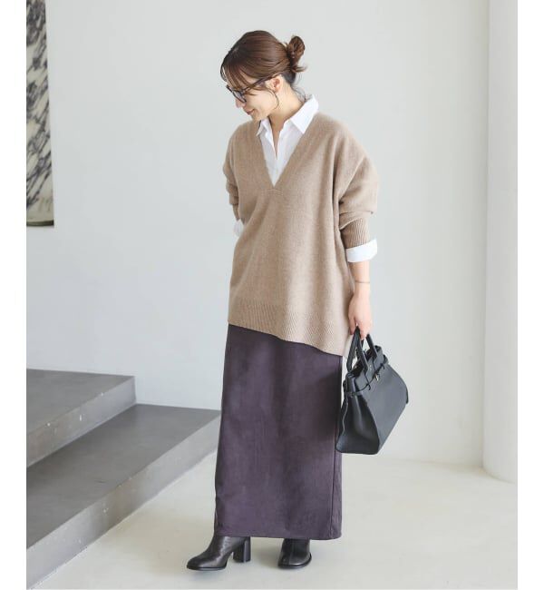 JOURNAL STANDARD「MUSIC DEEP V ルーズプルオーバー」|ニット・セーター|