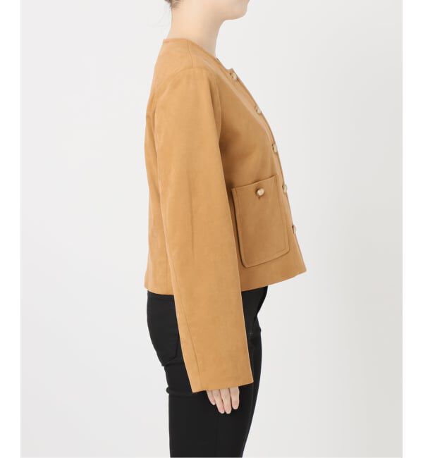 JOURNAL STANDARD「《予約》フェイクスエードノーカラージャケット」|ノーカラージャケット|