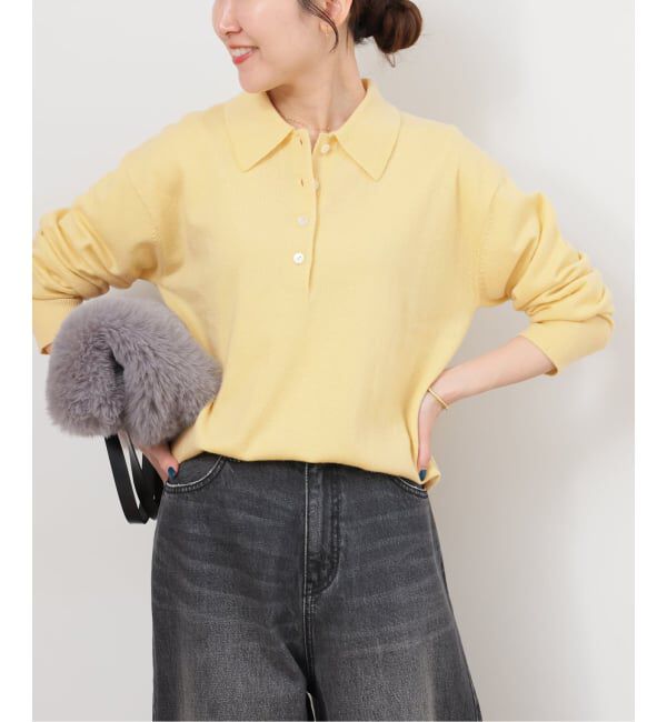 JOURNAL STANDARD relume「ウォッシャブルウールポロシャツ」|ニット・セーター|イエロー