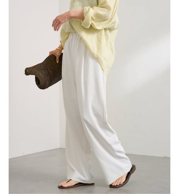 FRAMeWORK「≪追加≫ 手洗い可 / ポリエステルツイルリラックスパンツ 3」|その他|