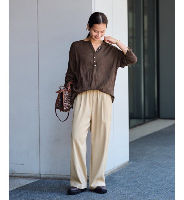 FRAMeWORK「≪追加≫ 手洗い可 / ポリエステルツイルリラックスパンツ 3」|その他|