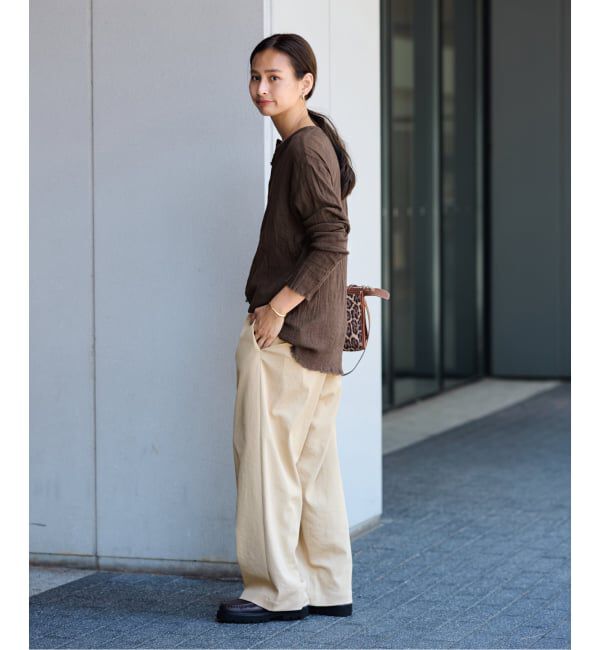 FRAMeWORK「≪追加≫ 手洗い可 / ポリエステルツイルリラックスパンツ 3」|その他|