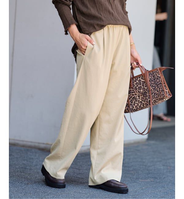 FRAMeWORK「≪追加≫ 手洗い可 / ポリエステルツイルリラックスパンツ 3」|その他|