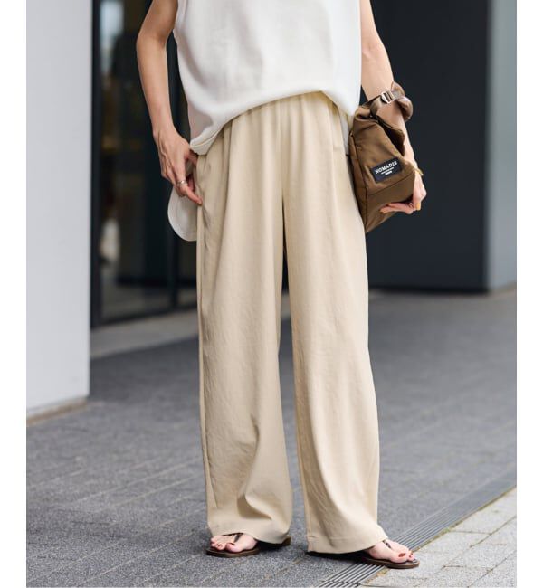 FRAMeWORK「≪追加≫ 手洗い可 / ポリエステルツイルリラックスパンツ 3」|その他|