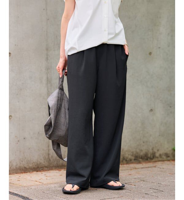 FRAMeWORK「≪追加≫ 手洗い可 / ポリエステルツイルリラックスパンツ 3」|その他|