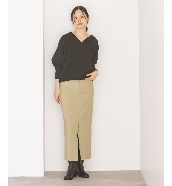 追加》RyNyコンフォートストレッチジップタイトスカート（NOBLE