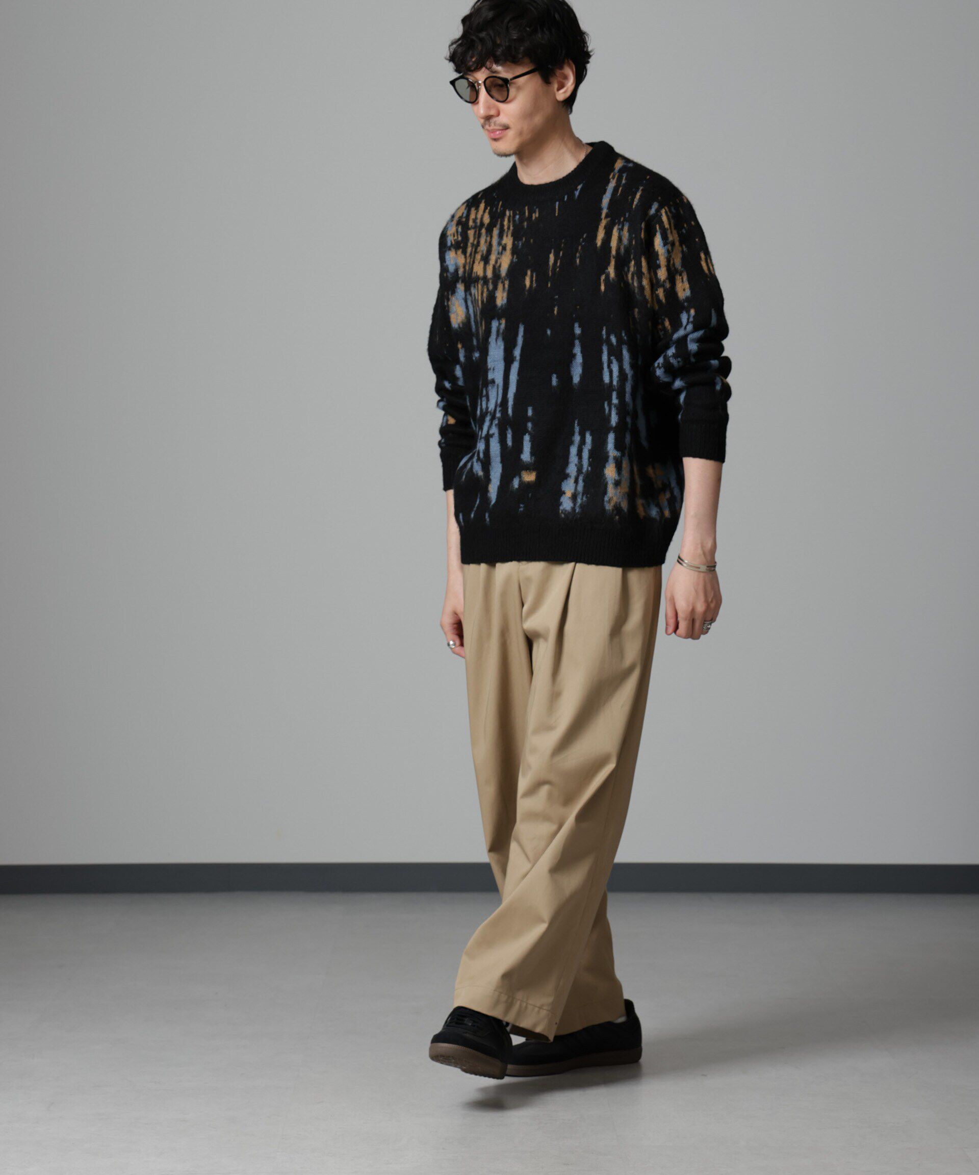 nano･universe「ペイントグラデーションモヘヤライクニット」|ニット・セーター|