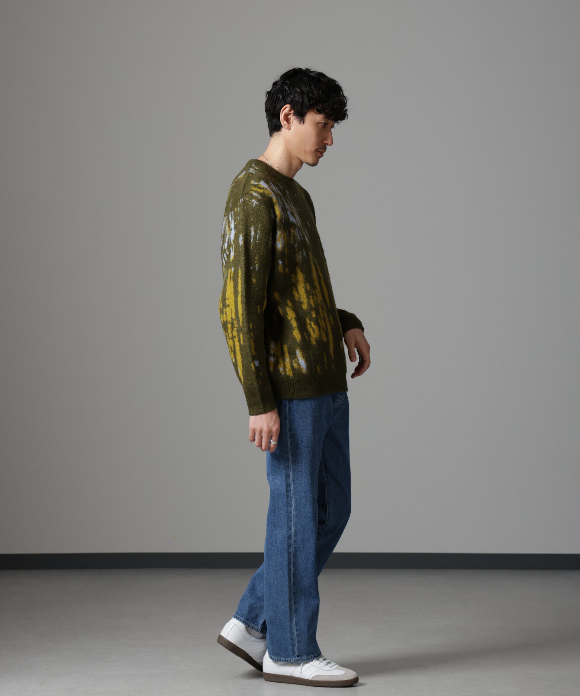 nano･universe「ペイントグラデーションモヘヤライクニット」|ニット・セーター|