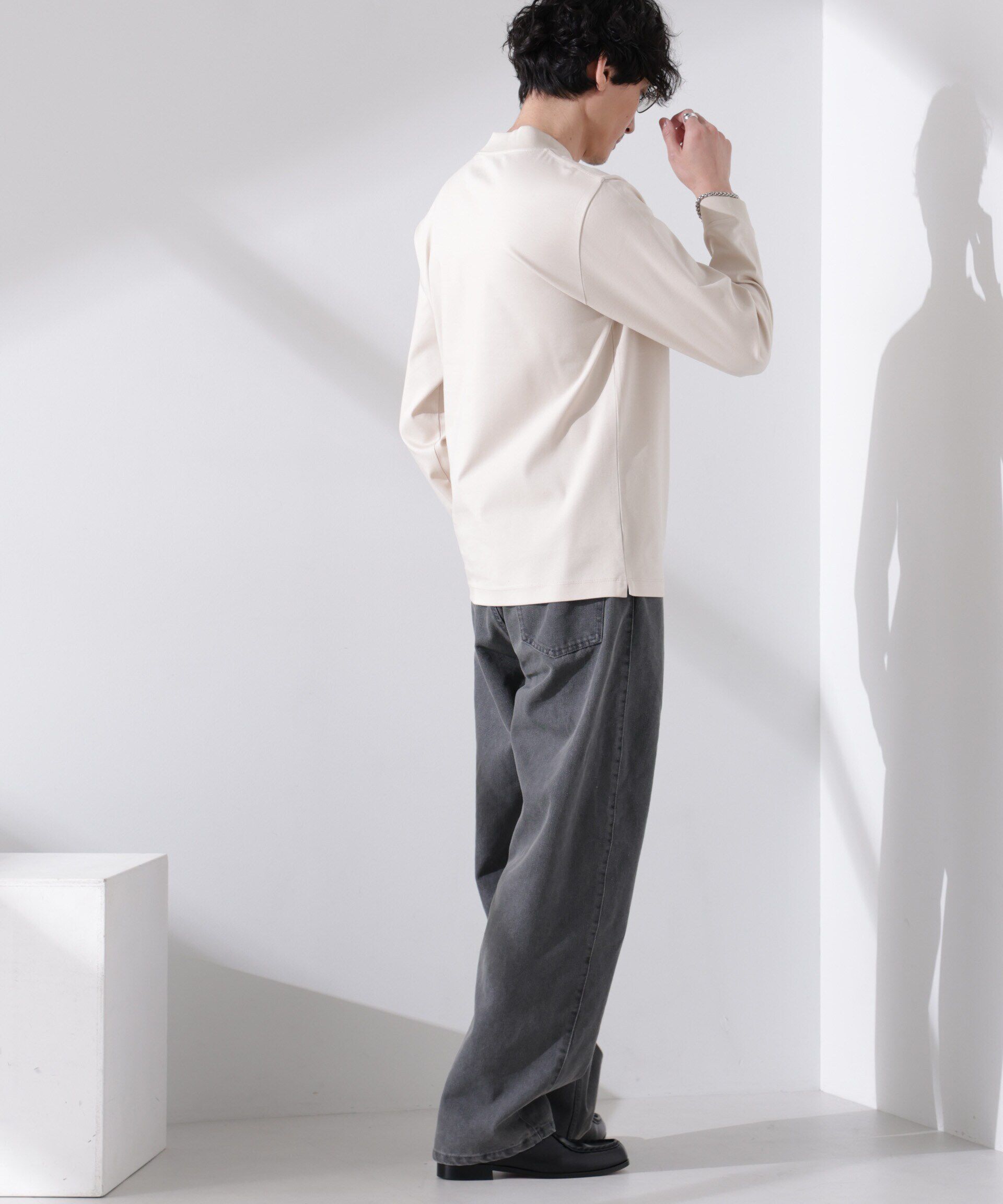 nano･universe「アンチスメルモックネックTシャツ 長袖」|Tシャツ・カットソー|