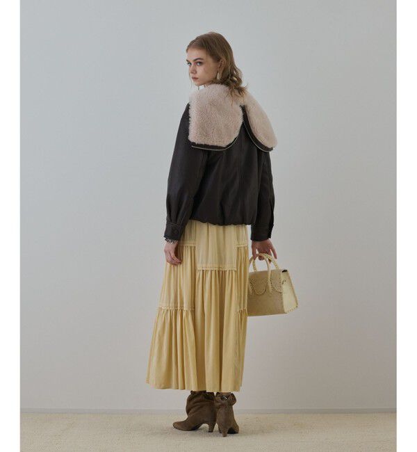 GRACE CONTINENTAL「フェイクレザーボンバージャケット」|その他|