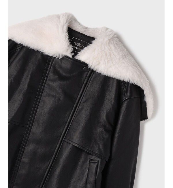 GRACE CONTINENTAL「フェイクレザーボンバージャケット」|その他|