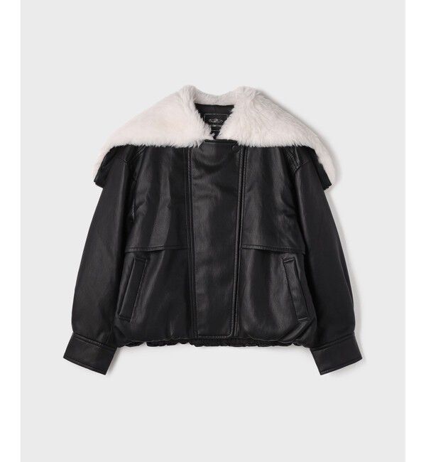 GRACE CONTINENTAL「フェイクレザーボンバージャケット」|その他|