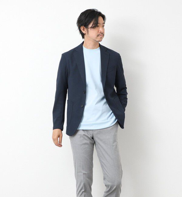 NOLLEY'S goodman「《セットアップ対応》Primeflex 吸水速乾 メランジ カノコ ストレッチイージーJK 25SS」|テーラードジャケット|