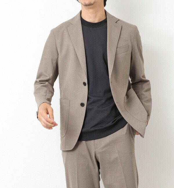 NOLLEY'S goodman「《セットアップ対応》Primeflex 吸水速乾 メランジ カノコ ストレッチイージーJK 25SS」|テーラードジャケット|