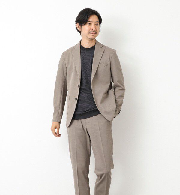 NOLLEY'S goodman「《セットアップ対応》Primeflex 吸水速乾 メランジ カノコ ストレッチイージーJK 25SS」|テーラードジャケット|