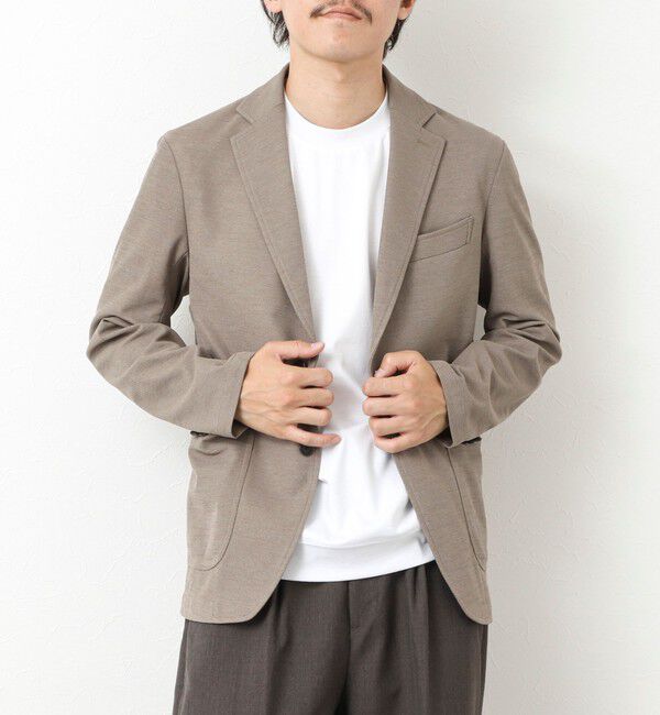 NOLLEY'S goodman「《セットアップ対応》Primeflex 吸水速乾 メランジ カノコ ストレッチイージーJK 25SS」|テーラードジャケット|
