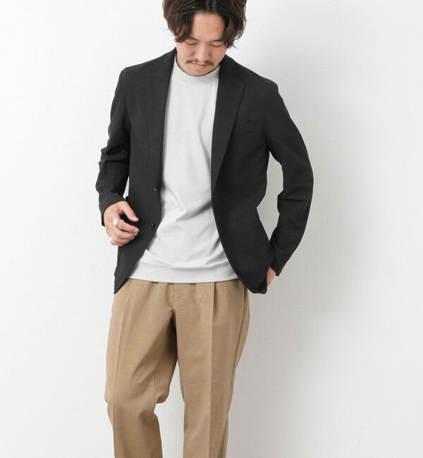 NOLLEY'S goodman「《セットアップ対応》Primeflex 吸水速乾 メランジ カノコ ストレッチイージーJK 25SS」|テーラードジャケット|