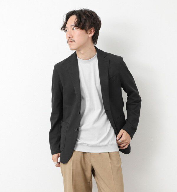 NOLLEY'S goodman「《セットアップ対応》Primeflex 吸水速乾 メランジ カノコ ストレッチイージーJK 25SS」|テーラードジャケット|