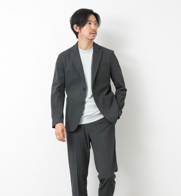 NOLLEY'S goodman「《セットアップ対応》Primeflex 吸水速乾 メランジ カノコ ストレッチイージーJK 25SS」|テーラードジャケット|