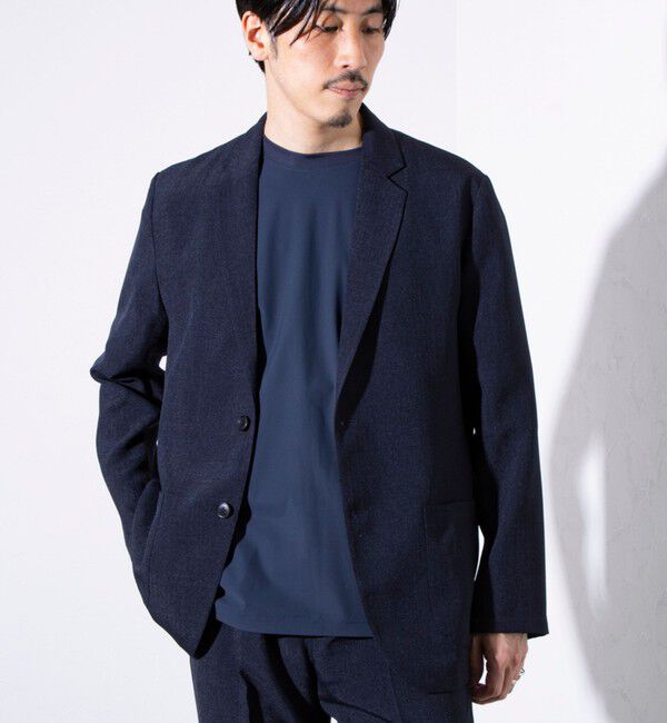 GLOSTER「【セットアップ対応】【GLOSTER/グロスター】リネンライクキャンバス テーラードジャケット」|テーラードジャケット|
