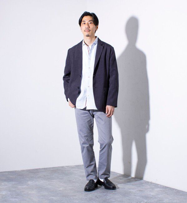 GLOSTER「【セットアップ対応】【GLOSTER/グロスター】リネンライクキャンバス テーラードジャケット」|テーラードジャケット|