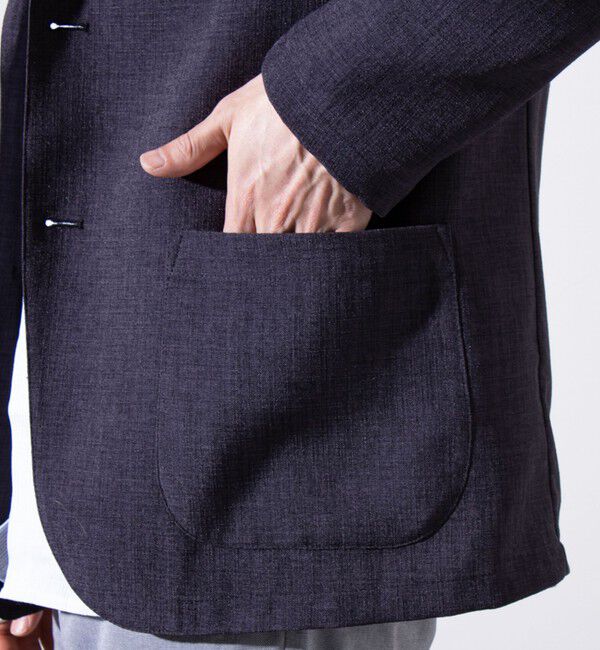 GLOSTER「【セットアップ対応】【GLOSTER/グロスター】リネンライクキャンバス テーラードジャケット」|テーラードジャケット|