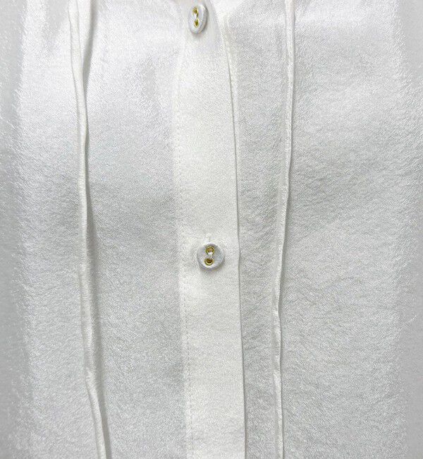 fredy emue「シャイニーシアー２WAYハーフスリーブブラウス」|シャツ・ブラウス|