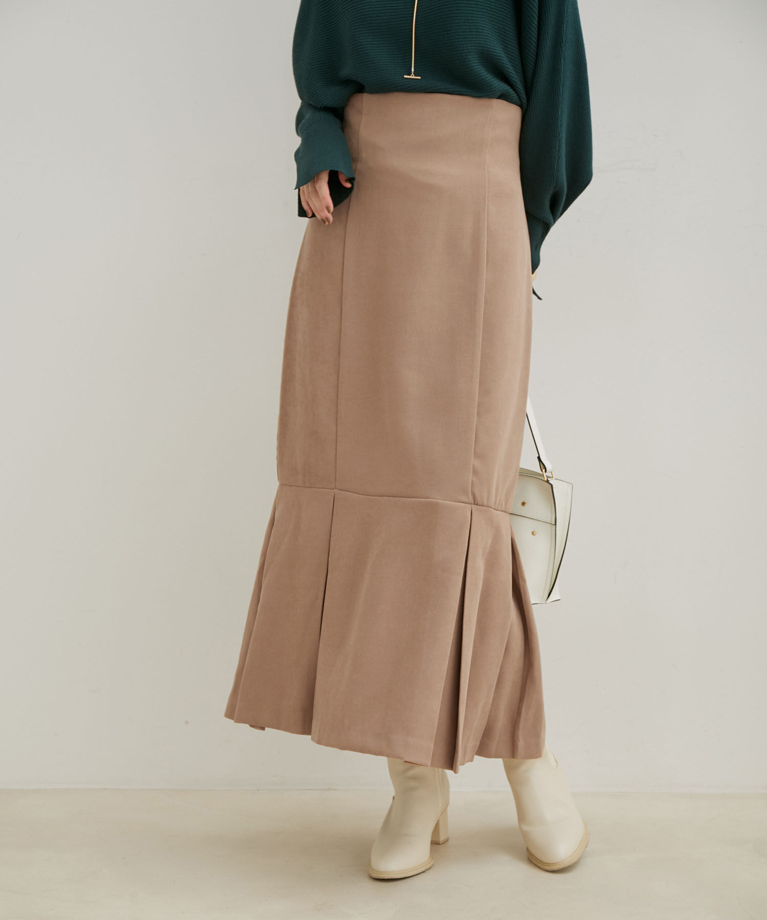 VIS「チェックアソートマーメイドスカート」|スカート|ベージュ(27)