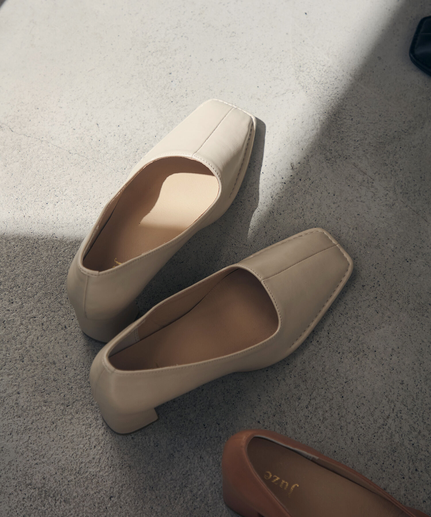 Juze「アウトステッチヒールパンプス」|パンプス|オフホワイト(15)