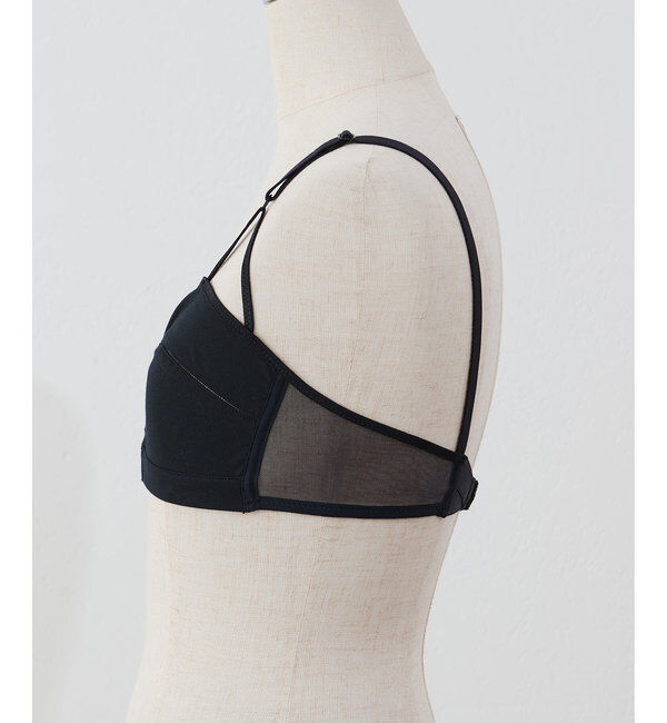  「【OVERNEATH】Bra065 スムース&times;ネット」|インナー|