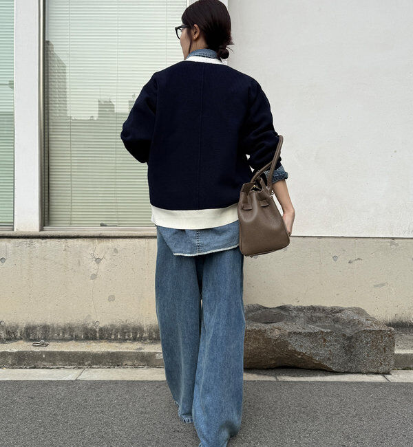  「配色Vカーディガン」|カーディガン|