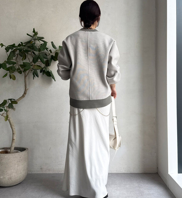  「配色Vカーディガン」|カーディガン|