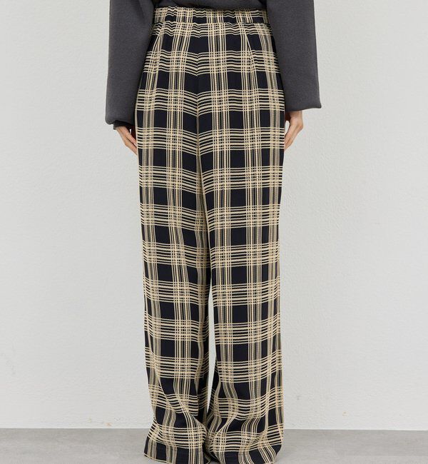  「ステッチチェックパンツ」|チノ|