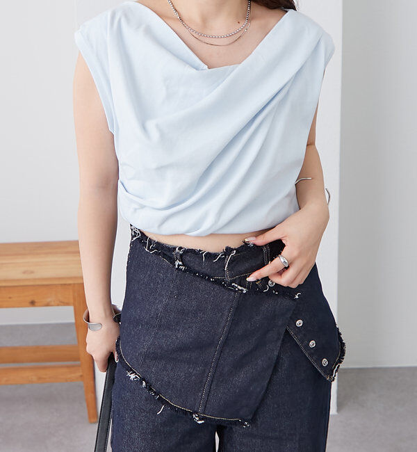  「オフショルフレンチTシャツ」|Tシャツ・カットソー|