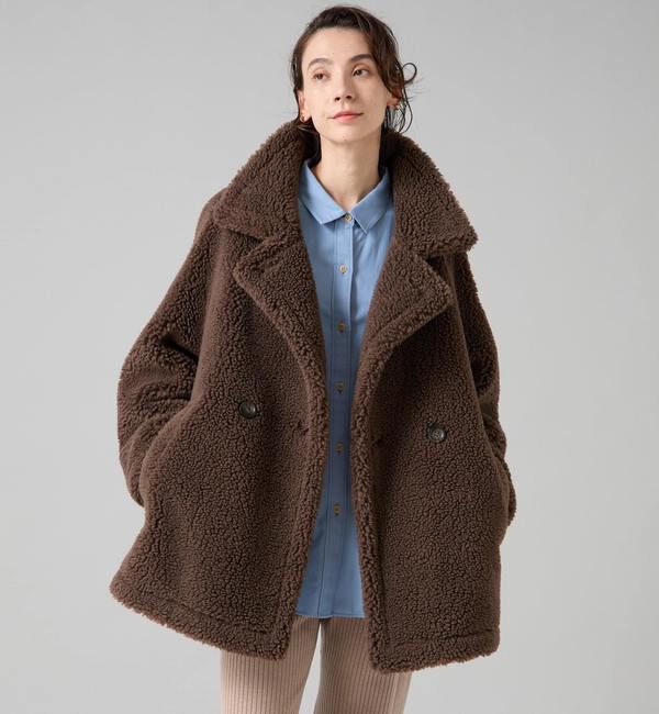 Liesse「ビックカラーボアコート」|その他|