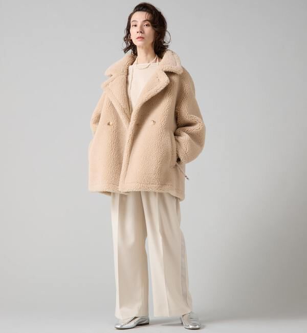 Liesse「ビックカラーボアコート」|その他|