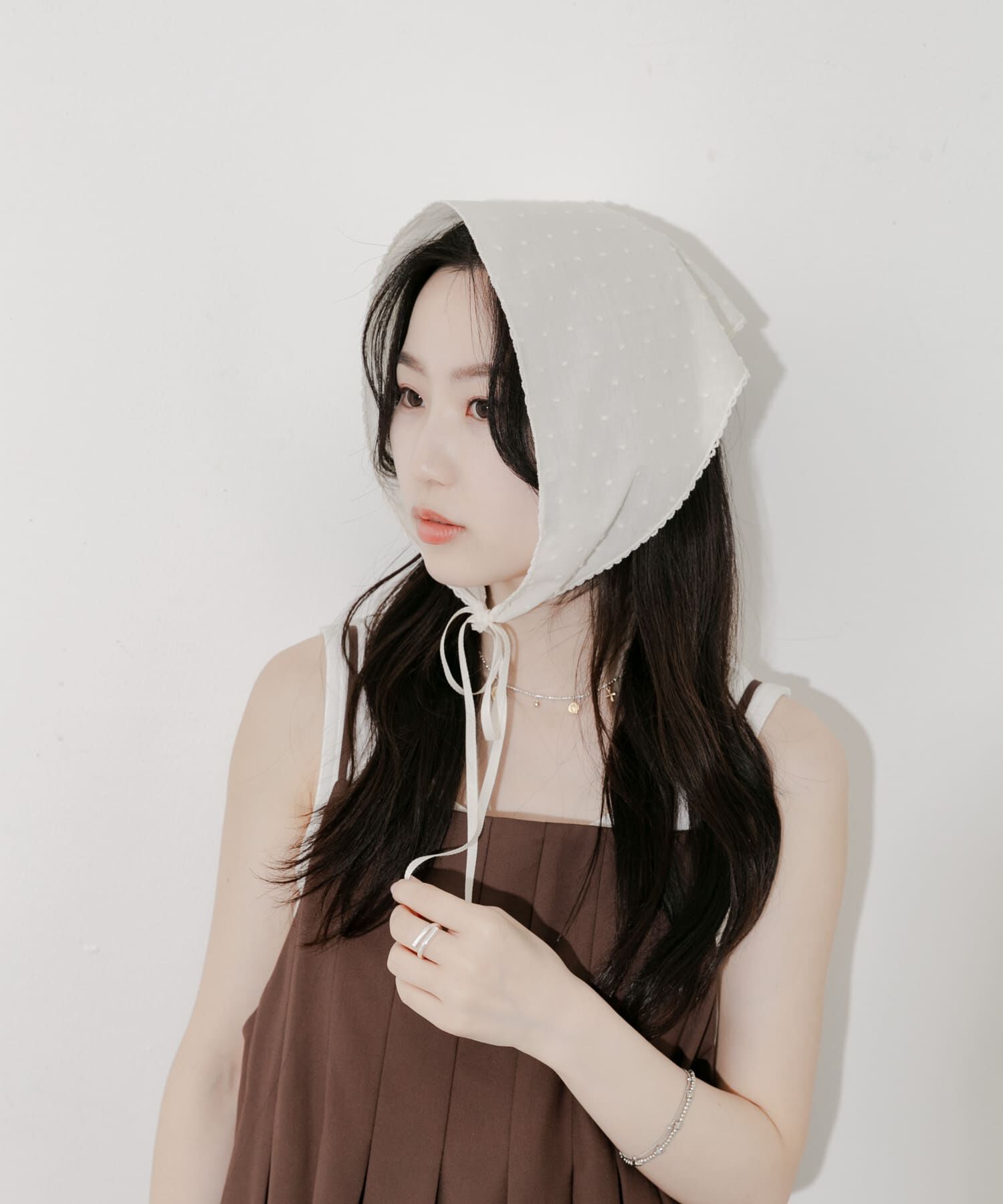 SMELLY「ドットバブーシュカ」|バンダナ・スカーフ|