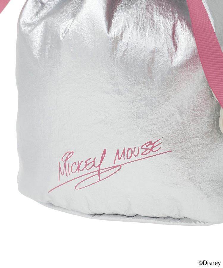 earth music&ecology「Disney/ミッキーチャーム付きリボン巾着」|ポーチ|