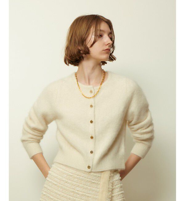 カシミヤブレンドファー加工カーディガン（allureville）｜ルミネの