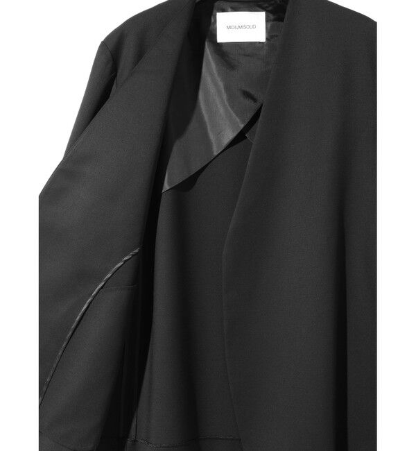 MIDIUMISOLID「MIDIUMISOLID for Ladies ノーカラージャケット」|テーラードジャケット|