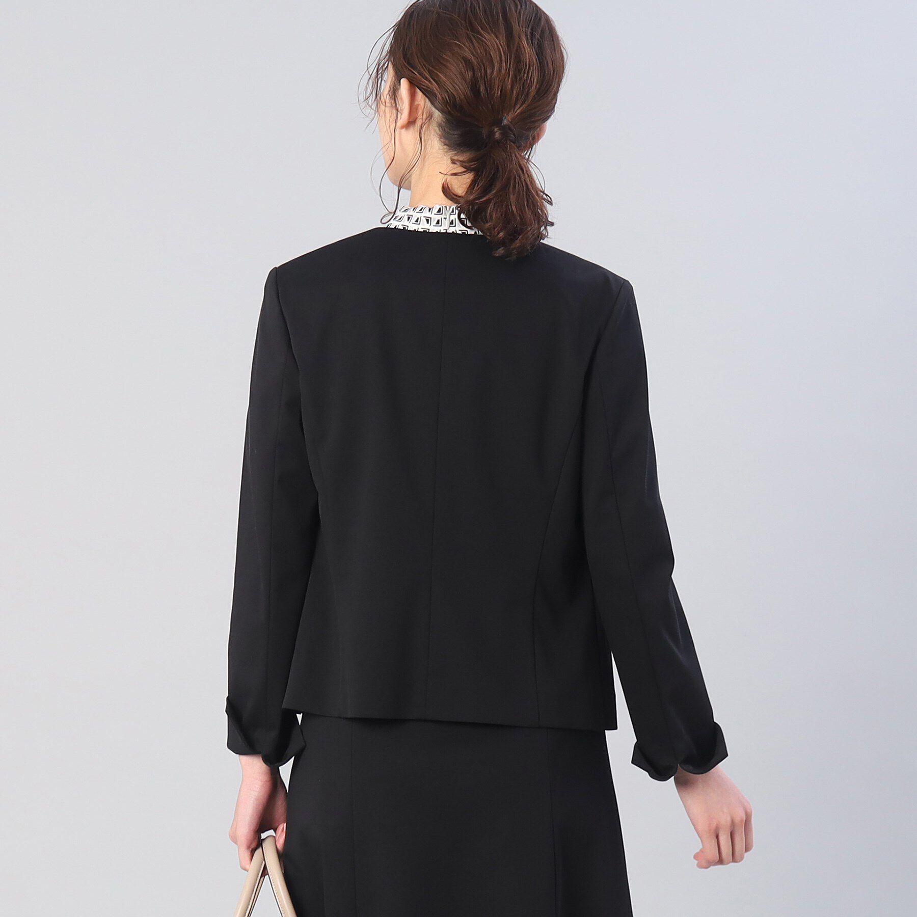 UNTITLED「【UV／接触冷感／ストレッチ】ノイカトレアジャージ キーカラージャケット」|ノーカラージャケット|