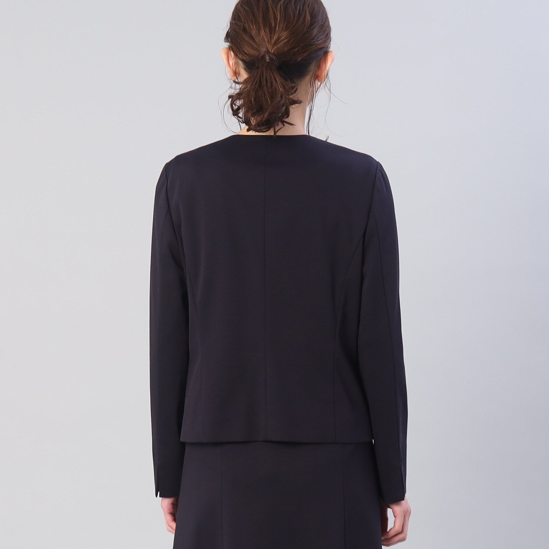 UNTITLED「【UV／接触冷感／ストレッチ】ノイカトレアジャージ キーカラージャケット」|ノーカラージャケット|