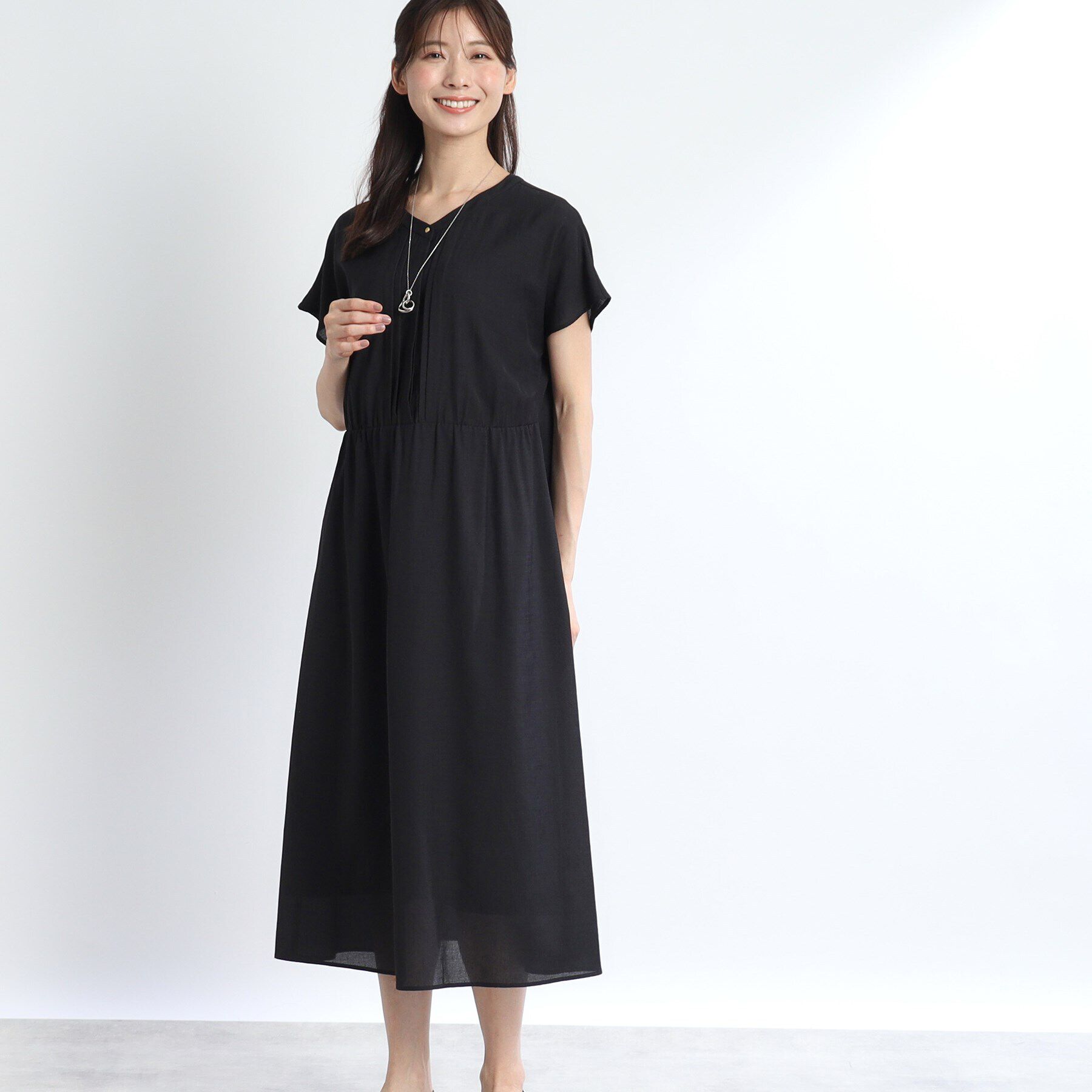 Reflect「【SALE／WEB限定カラーあり／マシンウォッシュ可】リラクシードライタッチワンピース」|ワンピース|