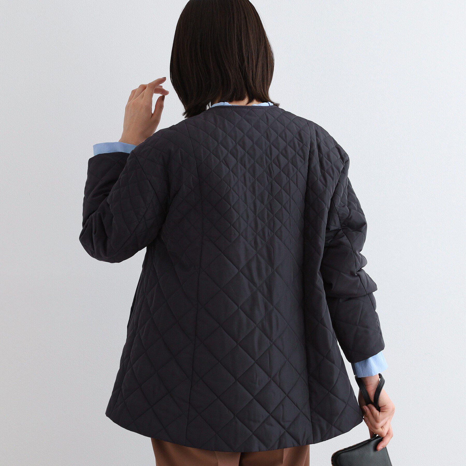 INDIVI「【撥水】グラデーションキルト トッパーコート」|ダウン|