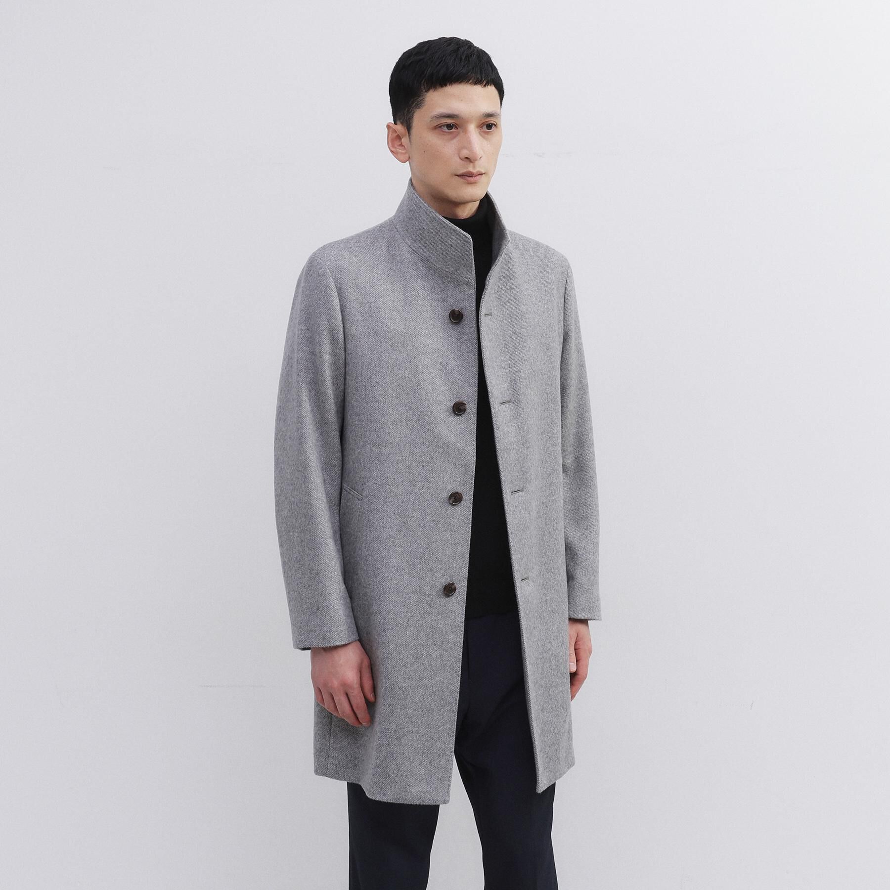 TAKEO KIKUCHI「【ウールカシミヤブレンド】ビーバー調 スタンドカラー コート」|その他|