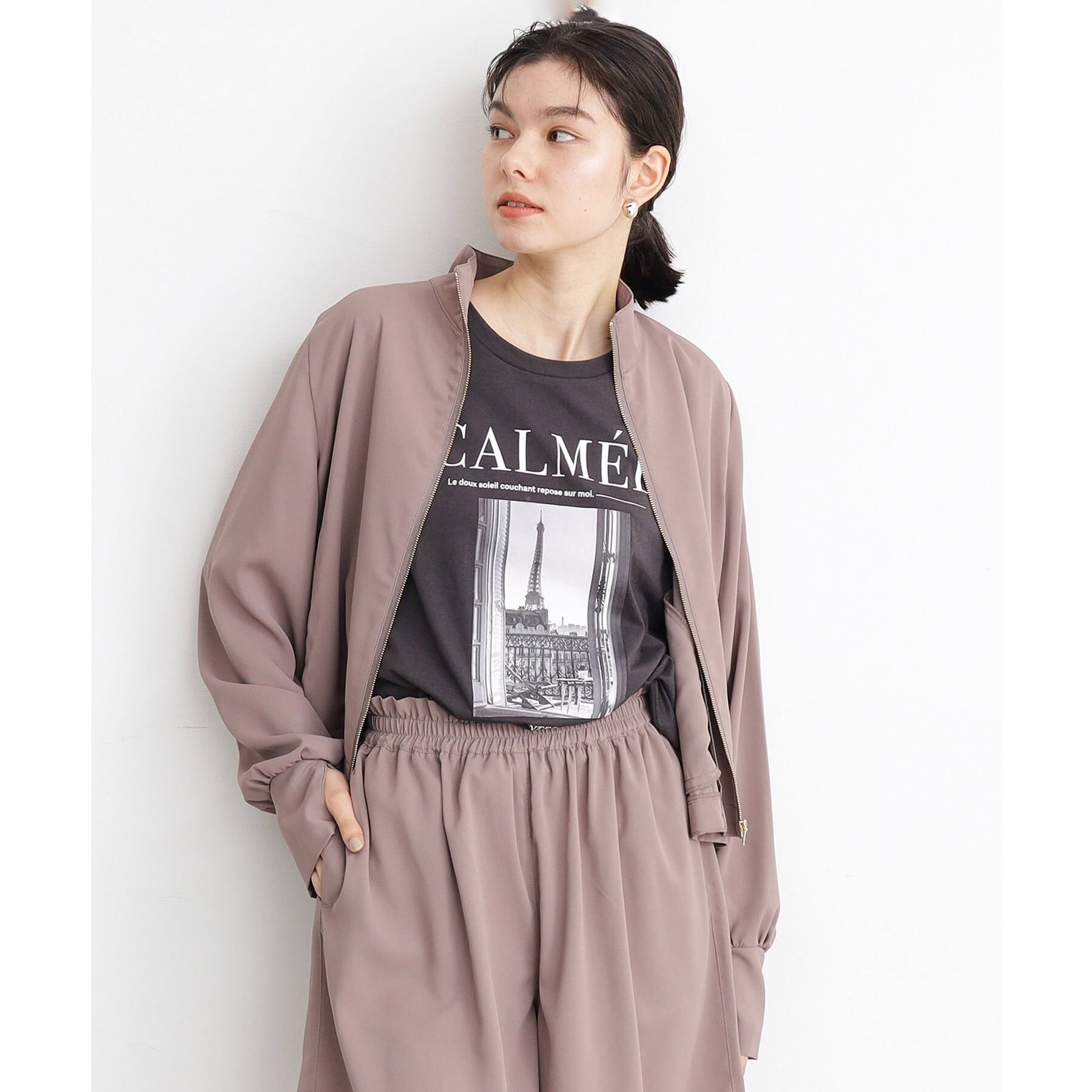 THE SHOP TK「【ラッシュガード/接触冷感/撥水/UVケア/洗える】MIZUGIWA_スタンドジャケット」|ブルゾン・スタジャン|