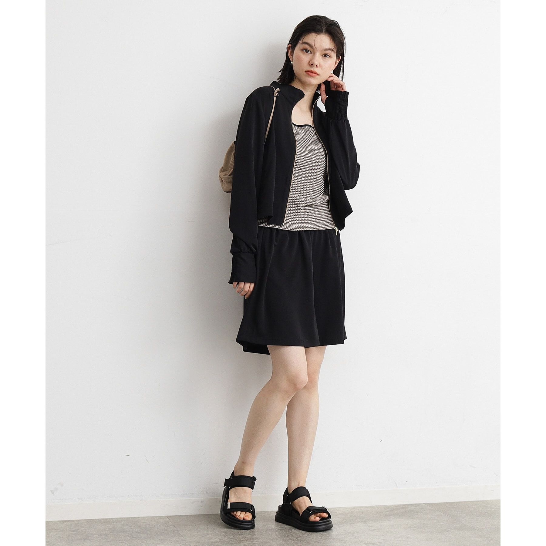 THE SHOP TK「【ラッシュガード/接触冷感/撥水/UVケア/洗える】MIZUGIWA_スタンドジャケット」|ブルゾン・スタジャン|