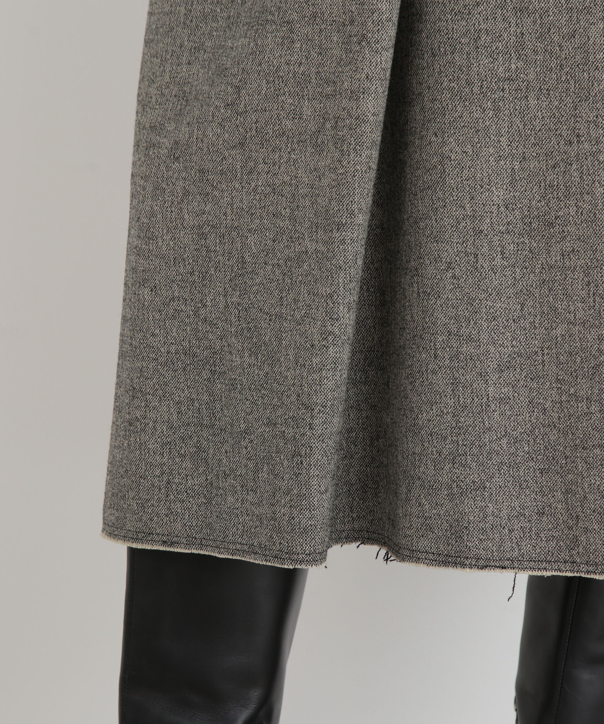  「◆クラシカルツイードレザーベルト付きスカート」|スカート|