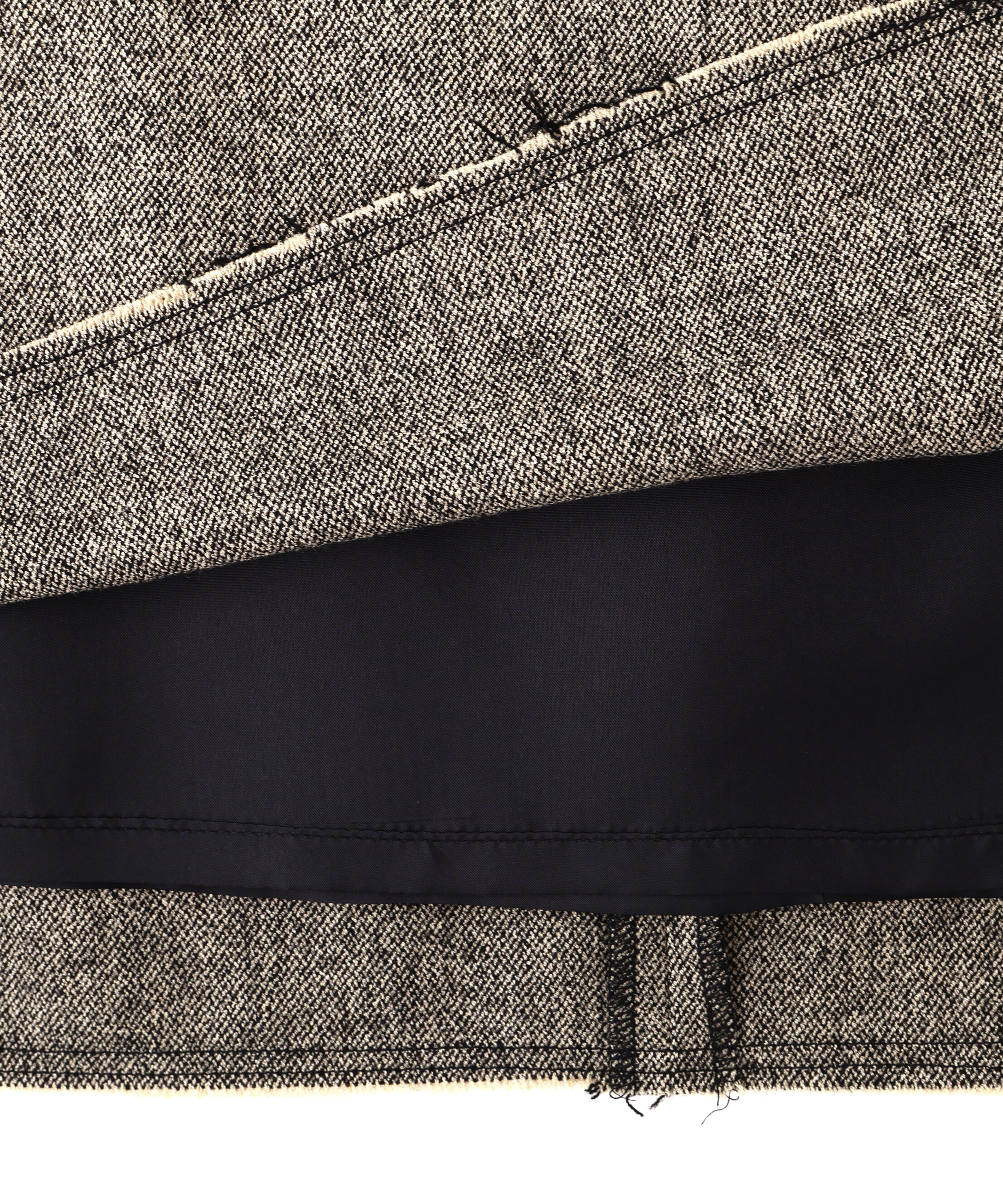  「◆クラシカルツイードレザーベルト付きスカート」|スカート|